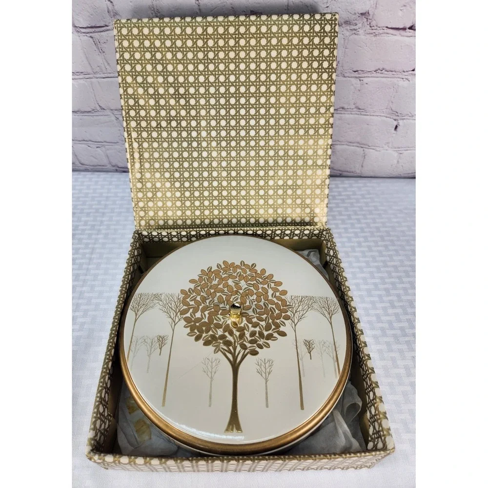 VTG MCM Otagiri Japan Golden Mist Laquerware  Trinket/Candy/Relish W/ Sections